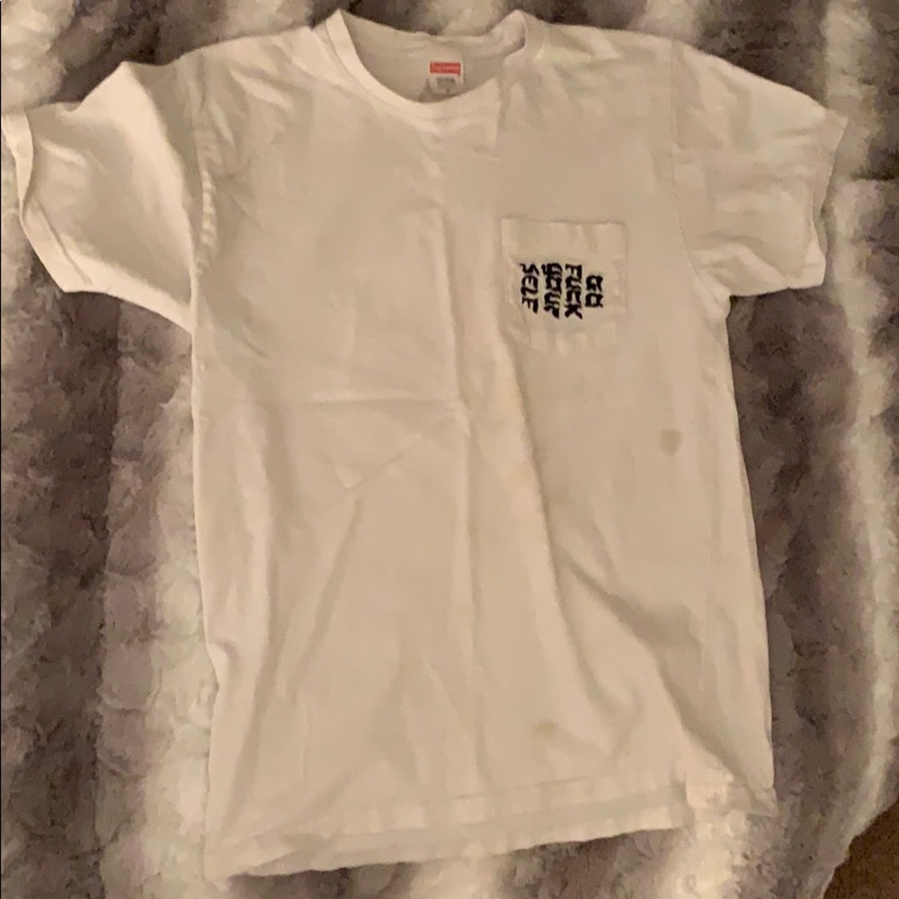 Worn supreme men’s medium “Go fuck yourself” Shirt